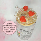 Strawberry Daiquiri Cocktail Girl 16oz Frosted Libby Glass – Personalised Recipe Glass #FL