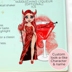Devils Daiquiri A3 A4 XL Personalised Tempered Glass Chopping Board #GB