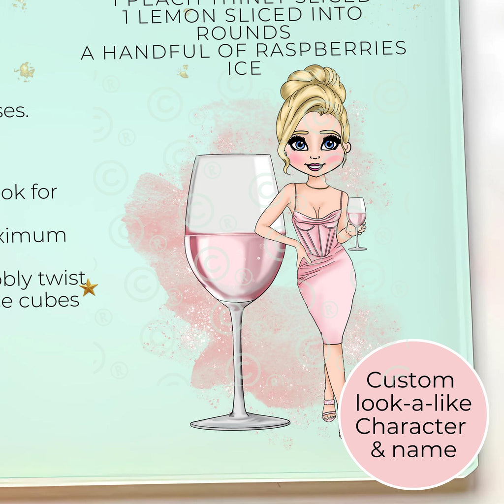 Rose Sangria A3 A4 XL Personalised Tempered Glass Chopping Board #GB