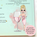 Rose Sangria A3 A4 XL Personalised Tempered Glass Chopping Board #GB