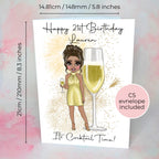 French 75 Personalised A5 Luxury Birthday Card #G1