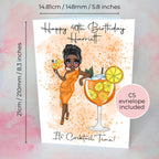 Aperol Spritz Personalised A5 Luxury Birthday Card #G1