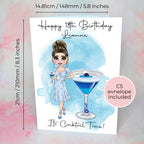 Greek Mati Personalised A5 Luxury Birthday Card #G1