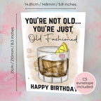 Old Fashioned Personalised A5 Luxury Birthday Card #G2