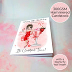 Strawberry Daiquiri Personalised A5 Luxury Birthday Card #G1