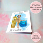 AU Vodka Personalised A5 Luxury Birthday Card #G1