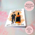 Jack Daniels Whiskey Fathers Day Card With Custom Character #F1