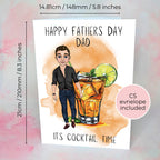 Old Cuban Fathers Day Card With Custom Character #F1