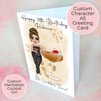 Manhattan Personalised A5 Luxury Birthday Card #G1