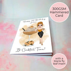 Pumpkin Martini Personalised A5 Luxury Birthday Card #G1