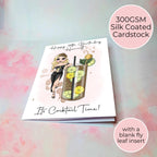 Long Island Iced Tea Personalised A5 Luxury Birthday Card #G1