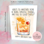 Old Fashioned Personalised A5 Luxury Birthday Card #G2