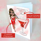 Personalised Candy Cane Cocktail Card For Mum #CC