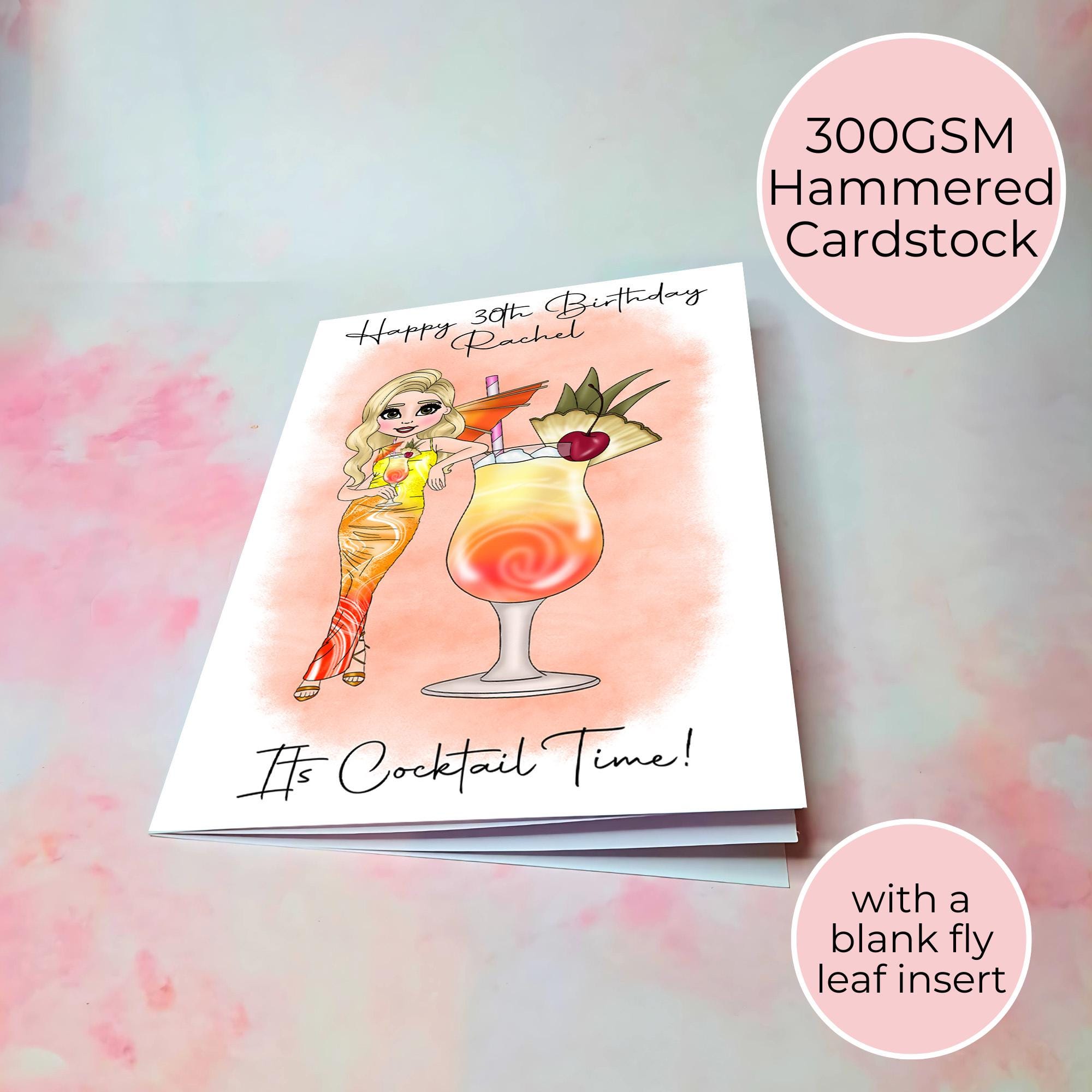 Sex On The Beach Personalised A5 Luxury Birthday Card #G1