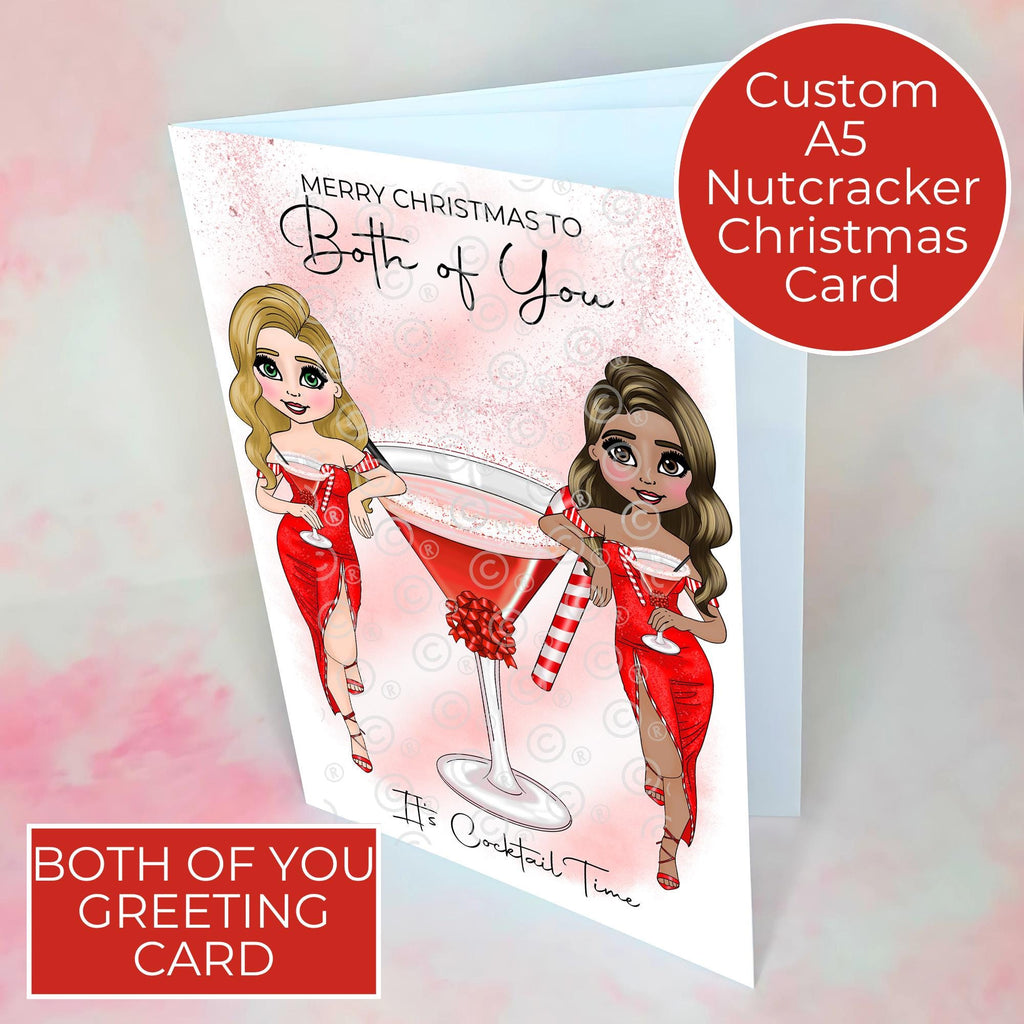 Personalised Candy Cane Cocktail Card To The Both Of You #CC