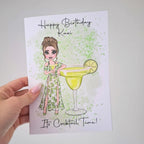 Margarita Personalised A5 Luxury Birthday Card #G1