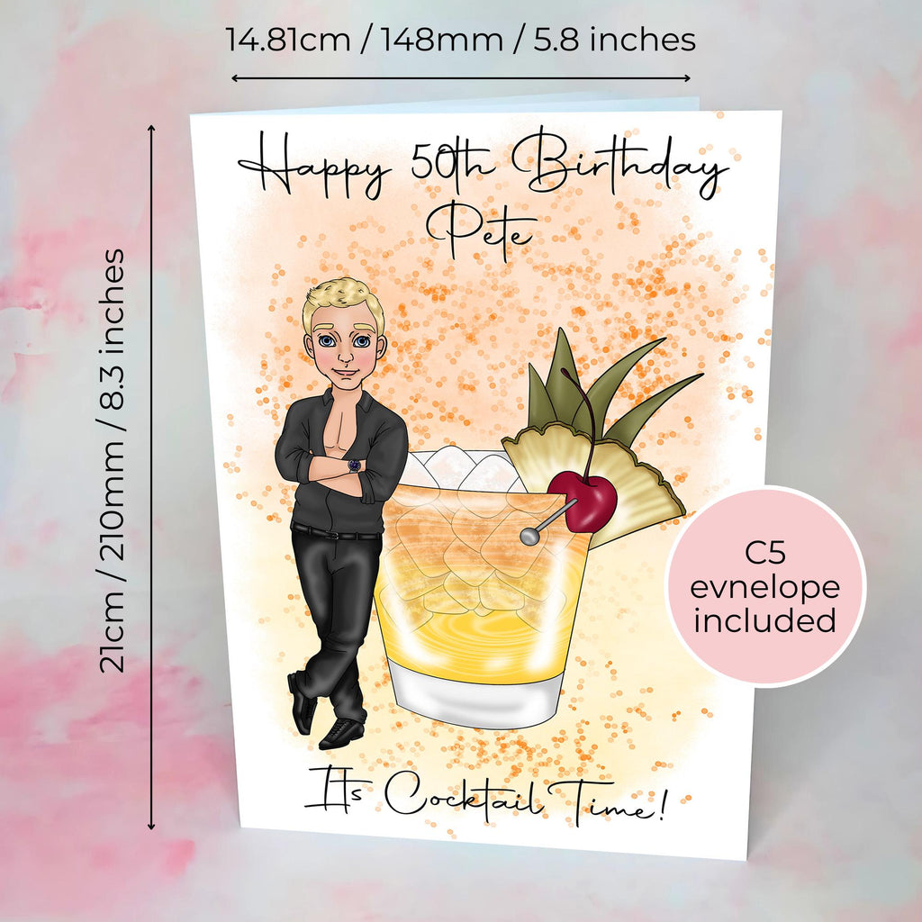 Ma Tai Personalised A5 Luxury Birthday Card #G2