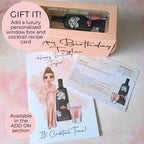 Tequila Rose Cocktail Girl 16oz Frosted Libby Glass – Personalised Recipe Glass #FL