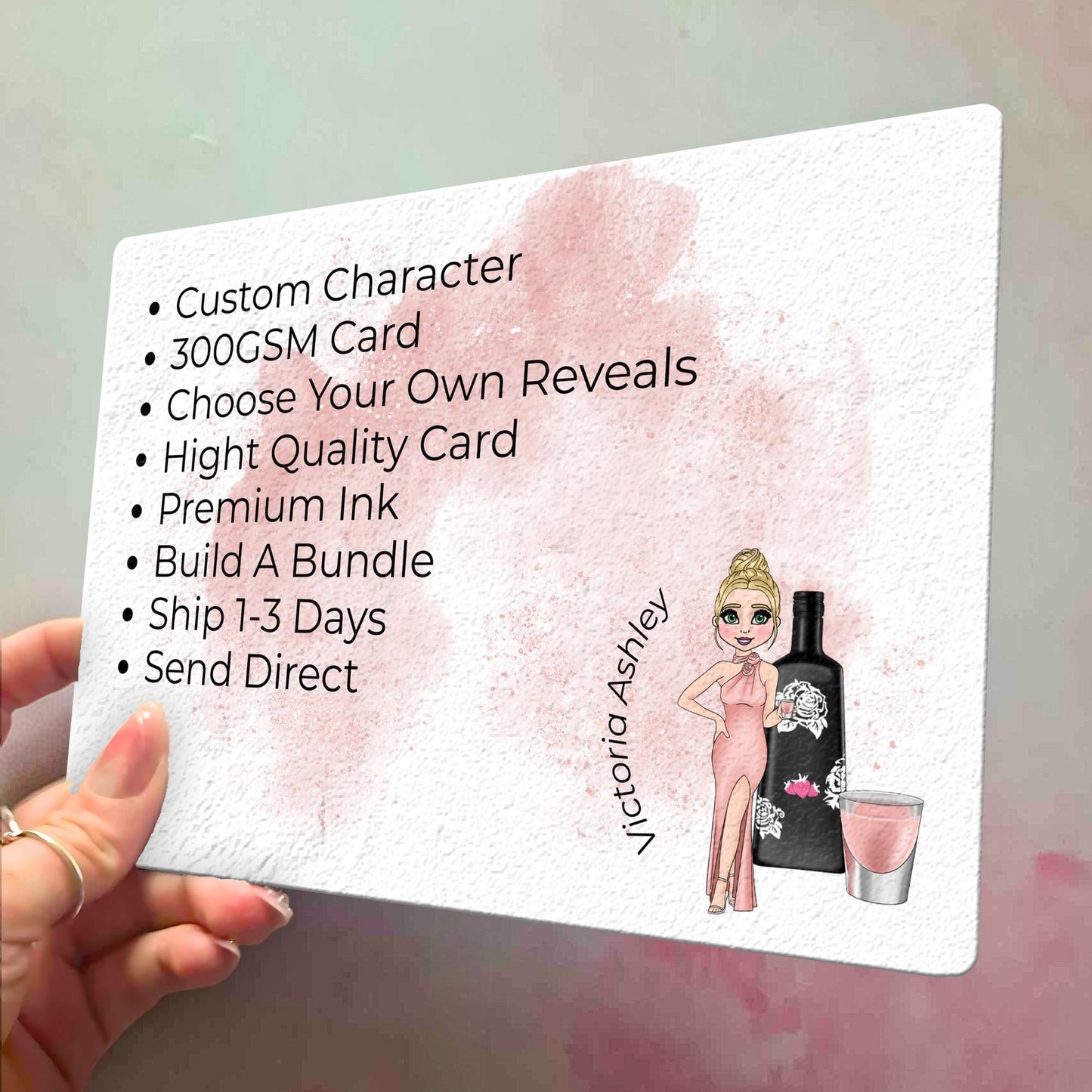 Personalised Sour Frankenstein Cocktail Recipe Birthday Reveal Scratch Card, 18th Birthday Spooky Scratch Off Card, Match 3 To Win Gift Card #SC
