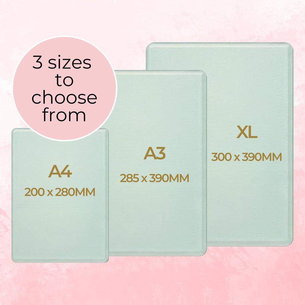 Cosmopolitan A3 A4 XL Personalised Tempered Glass Chopping Board #GB