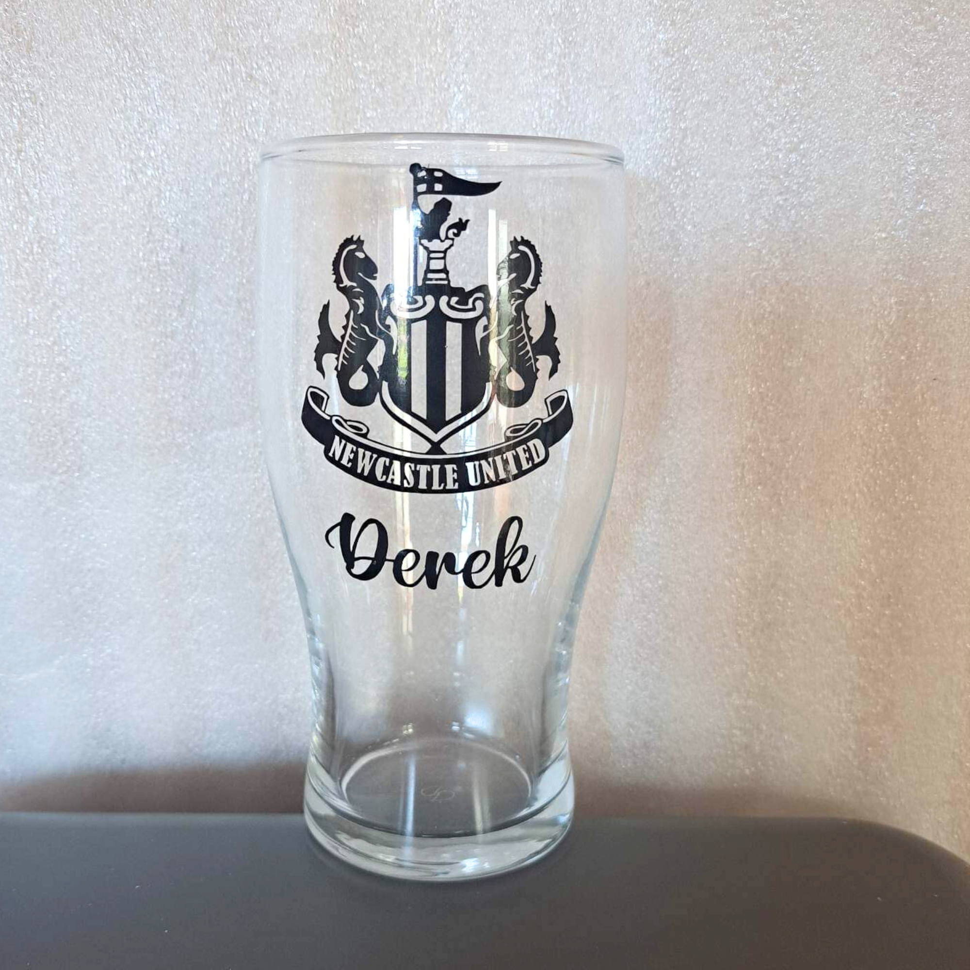 NUFC Football Pint Glass #OG